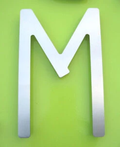 HouseArt 5" (128mm) House Letters - (Brushed Stainless Steel) -Amerock Sales Shop har 0302 0308 0333 bs m big