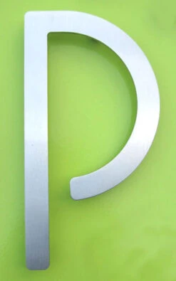 HouseArt 5" (128mm) House Letters - (Brushed Stainless Steel) -Amerock Sales Shop har 0302 0308 0333 bs p big