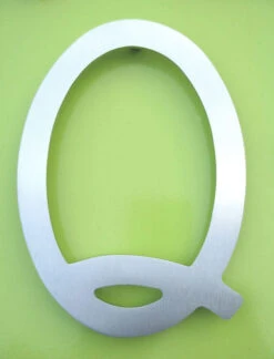 HouseArt 5" (128mm) House Letters - (Brushed Stainless Steel) -Amerock Sales Shop har 0302 0308 0333 bs q big