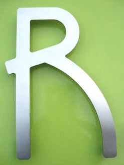 HouseArt 5" (128mm) House Letters - (Brushed Stainless Steel) -Amerock Sales Shop har 0302 0308 0333 bs r big