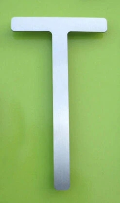 HouseArt 5" (128mm) House Letters - (Brushed Stainless Steel) -Amerock Sales Shop har 0302 0308 0333 bs t big