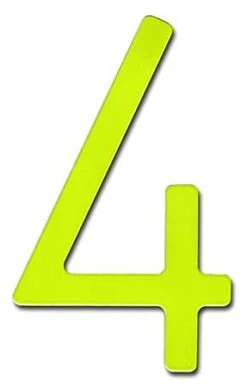 HouseArt Stainless Steel 5" (128mm) House Numbers, Adhesive Mount - (Key Lime) -Amerock Sales Shop har 0302kl 4 huge