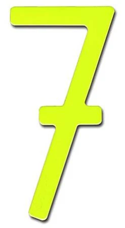 HouseArt Stainless Steel 5" (128mm) House Numbers, Adhesive Mount - (Key Lime) -Amerock Sales Shop har 0302kl 7 huge