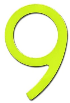 HouseArt Stainless Steel 5" (128mm) House Numbers, Adhesive Mount - (Key Lime) -Amerock Sales Shop har 0302kl 9 huge