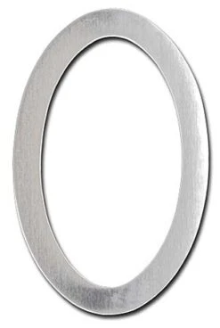 HouseArt Stainless Steel 8" (203mm) House Numbers - (Brushed Stainless Steel)