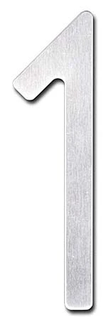 HouseArt 5" (128mm) House Numbers - (Brushed Stainless Steel)