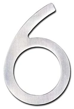 HouseArt Stainless Steel 8" (203mm) House Numbers - (Brushed Stainless Steel) -Amerock Sales Shop har 0302rs 6 huge