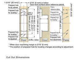 Sugatsune 3-Way Adjustable Surface Mount Concealed Hingefor 1-1/2" (38mm) Min. Thick Doors - EACH 29 Sugatsune 3-Way Adjustable Surface Mount Concealed Hingefor 1-1/2" (38mm) Min. Thick Doors - EACH -Amerock Sales Shop hes2s 140 a125 cut out dimensions big