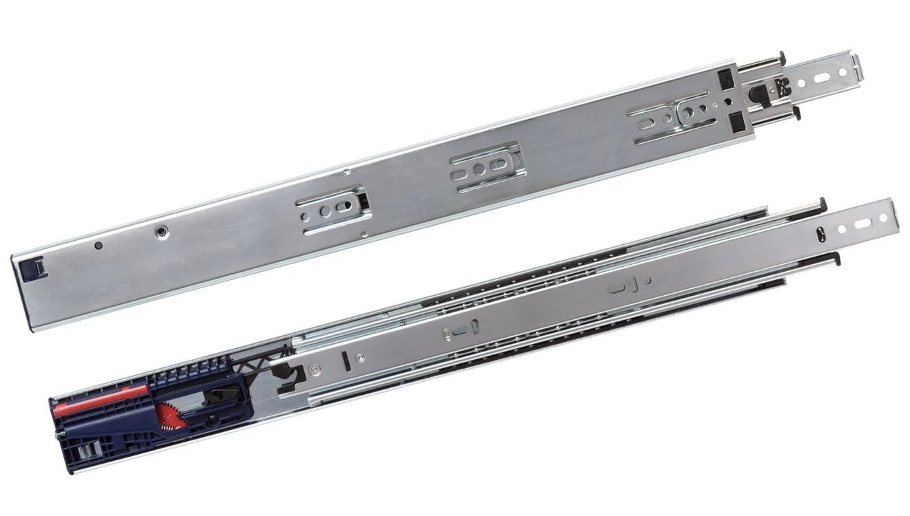 Knape And Vogt 8650FM 28" (711mm) 150lbs. (68.039kg) Heavy-Duty Soft-Close, Full Extension Drawer Slides - PAIR 1 Knape And Vogt 8650FM 28" (711mm) 150lbs. (68.039kg) Heavy-Duty Soft-Close, Full Extension Drawer Slides - PAIR