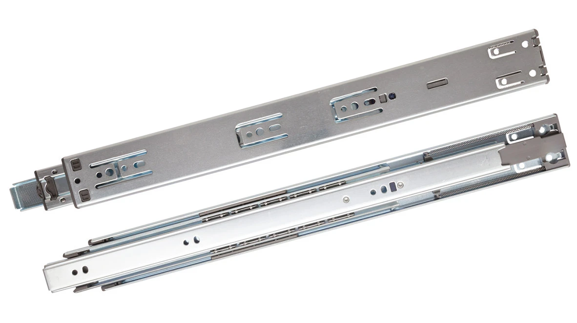 Knape And Vogt GS4270 18" (457mm) 100lbs. (45.359kg) Soft-Closing Full-Extension Drawer Slides - PAIR 1 Knape And Vogt GS4270 18" (457mm) 100lbs. (45.359kg) Soft-Closing Full-Extension Drawer Slides - PAIR