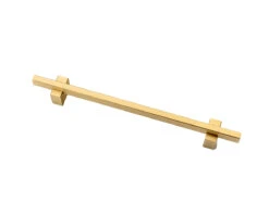 Lewis Dolin Two-Tone 6" (152mm) Center-to-Center Cabinet Pull (Brushed Brass)