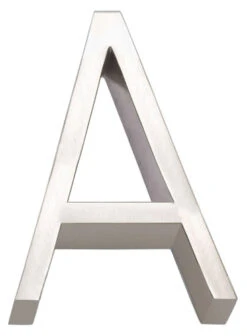 Linnea 5" (128mm) House Letters - (Satin Stainless Steel)