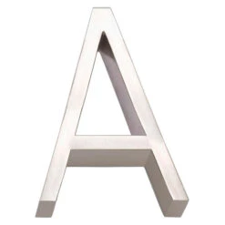 Linnea 5" (128mm) House Letters - (Satin Stainless Steel) -Amerock Sales Shop lin alp5 a sss big