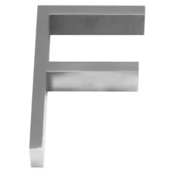 Linnea 5" (128mm) House Letters - (Satin Stainless Steel) -Amerock Sales Shop lin alp5 f big 1