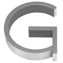 Linnea 5" (128mm) House Letters - (Satin Stainless Steel) -Amerock Sales Shop lin alp5 g big