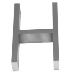 Linnea 5" (128mm) House Letters - (Satin Stainless Steel) -Amerock Sales Shop lin alp5 h big 1