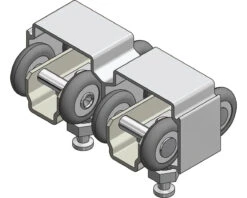 NGP 72" (1829mm) ByPass Track Set - 250lb. (Aluminum) -Amerock Sales Shop ngp bi pass topmount wofascia big
