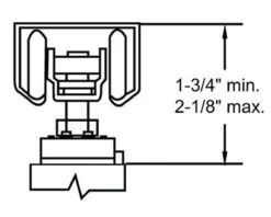 NGP 72" (1829mm) ByPass Track Set - 250lb. (Aluminum) -Amerock Sales Shop ngp slal spec 2 big 1