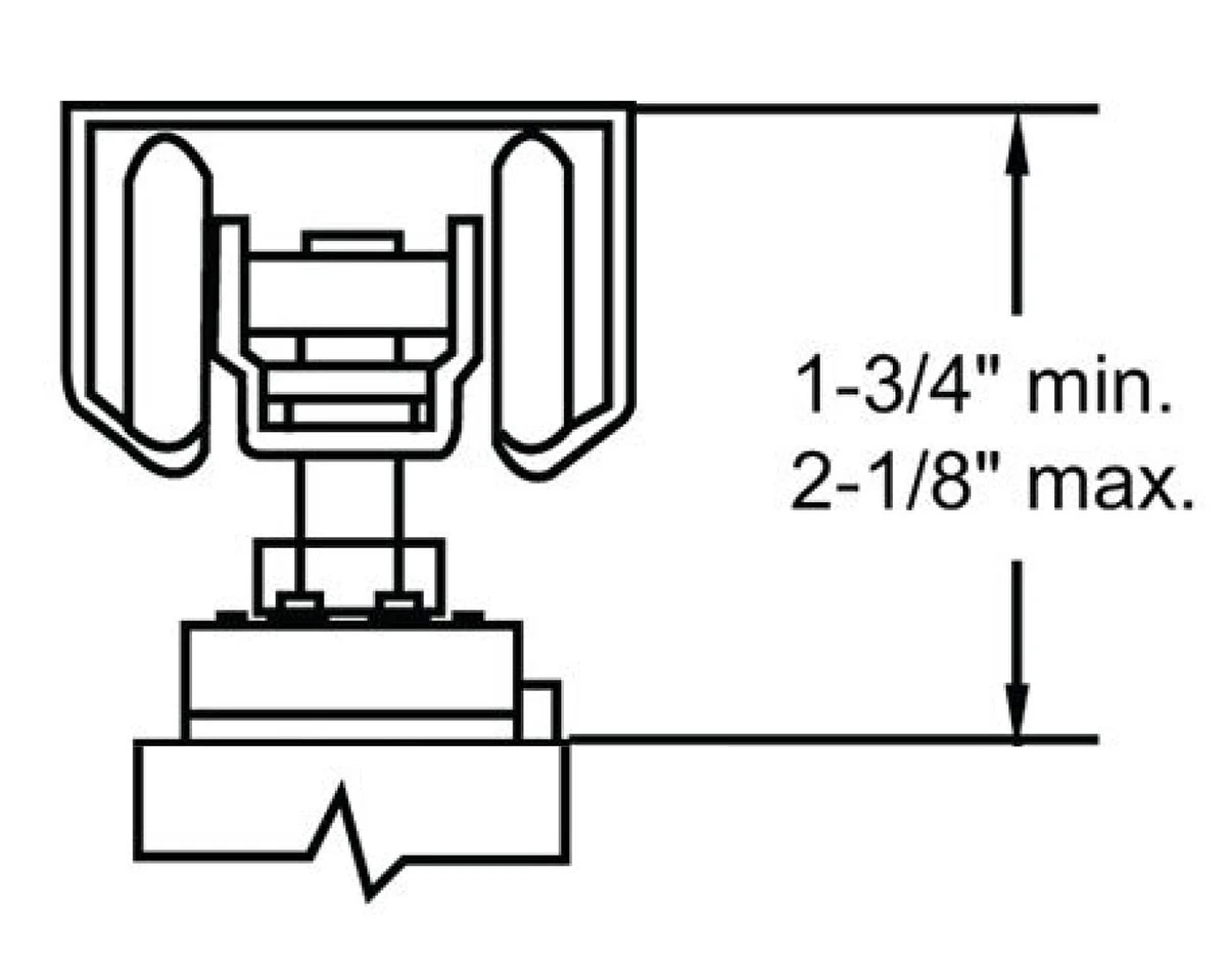 NGP Universal Bypass Ball-Bearing Hanger Set - (250lb.) 2 NGP Universal Bypass Ball-Bearing Hanger Set - (250lb.) - Image 2