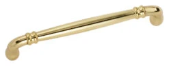 Omnia 7" (178mm) Center-to-Center Traditions Cabinet Pull (Polished Brass)