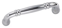 Omnia 3-1/2" (89mm) Center-to-Center Traditions Cabinet Pull (Polished Chrome)