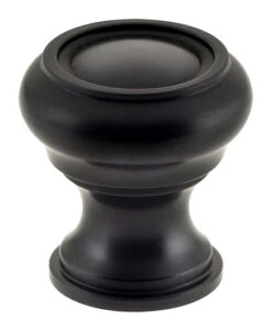 Omnia 1-1/4" (32mm) Traditions Cabinet Knob (Oil Rubbed Bronze/Black)