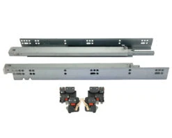 Pride 15" (381mm) 100lbs. (45.359kg) Soft-Close Full Extension Undermount Drawer Slides - PAIR