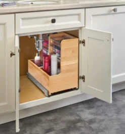 Rev-A-Shelf L-Shape Vanity Pull-Out Organizer For 30" Base Vanity Cabinet - (Maple) -Amerock Sales Shop ras 441 15vsbsc 1 b big