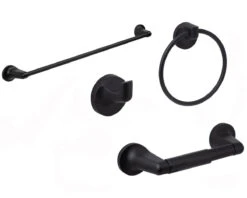 Sure-Loc Sierra 24" (610mm) Towel Bar (Flat Black) -Amerock Sales Shop sa set fbl big 2