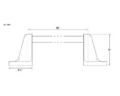 Sure-Loc Sierra 18" (457mm) Towel Bar (Polished Chrome) -Amerock Sales Shop sa tb18 big 2
