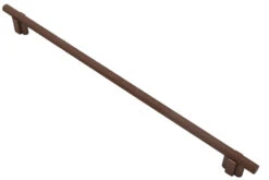 Salo Visturo Knurled 12-5/8" (321mm) Center-to-Center Cabinet Pull - 14-1/2" (368mm) Overall Length - (Copper Bronze)