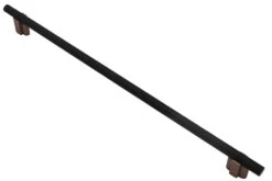 Salo Visturo Knurled 12-5/8" (321mm) Center-to-Center Cabinet Pull - 14-1/2" (368mm) Overall Length - (Copper Bronze/Matte Black)
