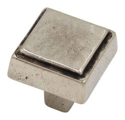 Salo Profilo 1-3/16" (30mm) Square Cabinet Knob (White Bronze)