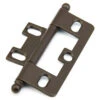 Schaub And Company Adjustable Solid Brass 2-1/2" (64mm) Flush/Full Inset Non Mortise Ball Tip Hinge - EACH (Oil Rubbed Bronze)