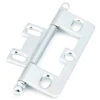 Schaub And Company Adjustable Solid Brass 2-1/2" (64mm) Flush/Full Inset Non Mortise Ball Tip Hinge - EACH (Polished Chrome)