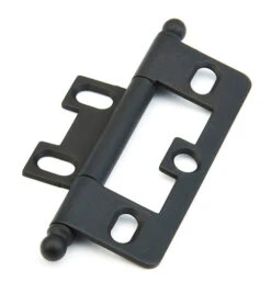 Schaub And Company Adjustable Solid Brass 2-1/2" (64mm) Flush/Full Inset Non Mortise Ball Tip Hinge - EACH (Distressed Bronze)