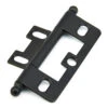 Schaub And Company Adjustable Solid Brass 2-1/2" (64mm) Flush/Full Inset Non Mortise Ball Tip Hinge - EACH (Matte Black)