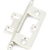 Schaub And Company Adjustable Solid Brass 2-1/2" (64mm) Flush/Full Inset Non Mortise Minaret Tip Hinge - EACH (Polished Nickel)