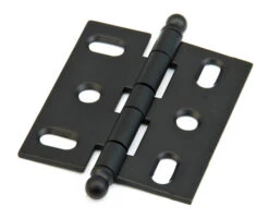 Schaub And Company Adjustable Solid Brass 2" (51mm) Flush/Full Inset Mortise Ball Tip Hinge - EACH (Matte Black)