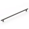 Schaub And Company Quadrato 12-5/8" (321mm) Center-to-Center Cabinet Pull (Gun Metal)