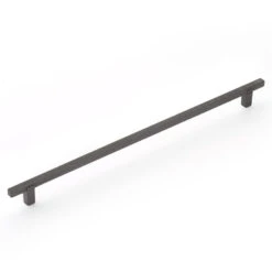 Schaub And Company Quadrato 12-5/8" (321mm) Center-to-Center Cabinet Pull (Gun Metal)