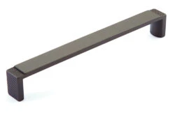 Schaub And Company Quadrato 6-5/16" (160mm) Center-to-Center Wide Cabinet Pull (Gun Metal)