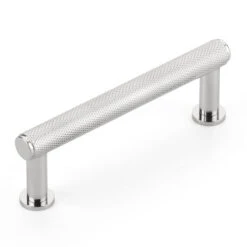 Schaub And Company Pub House 3-1/2" (89mm) Center-to-Center Knurled Cabinet Pull (Polished Chrome)