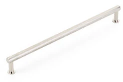 Schaub And Company Pub House 10" (254mm) Center-to-Center Knurled Cabinet Pull (Polished Nickel)
