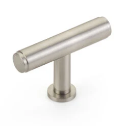 Schaub And Company Pub House 2" (51mm) Smooth Cabinet T-Knob (Brushed Nickel)