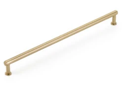 Schaub And Company Pub House 12" (305mm) Center-to-Center Smooth Cabinet Pull (Signature Satin Brass)