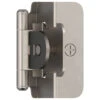 Amerock 1/2" Overlay Double Demountable Partial Wrap Self Closing Cabinet Hinge - PAIR