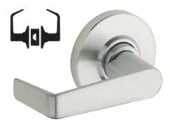 Schlage ALX-Series Saturn Passage Door Latch Set (Satin Chrome)