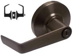 Schlage ALX-Series Saturn Bath/Bedroom Privacy Latch Lock Set (Oil Rubbed Bronze)