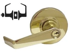 Schlage ALX-Series Saturn Classroom Lock (Bright Brass)